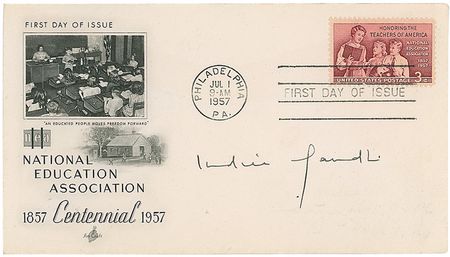 Lot #207 Indira Gandhi First Day Cover - Image 1
