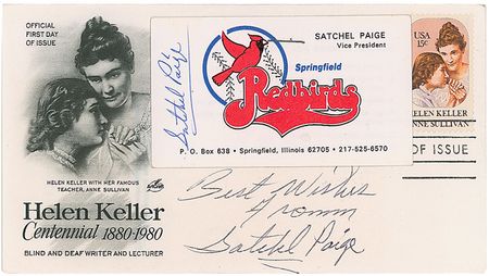Lot #1534 Satchel Paige First Day Cover - Image 1