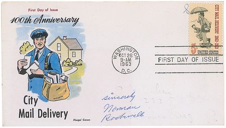 Lot #566 Norman Rockwell First Day Cover - Image 2