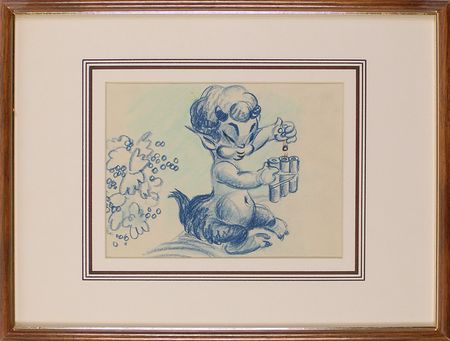Lot #620 Disney: Fantasia: Salvaged from the ?morgue,? a beautifully preserved piece from Fantasia, one of Disney?s earliest masterpieces - Image 1