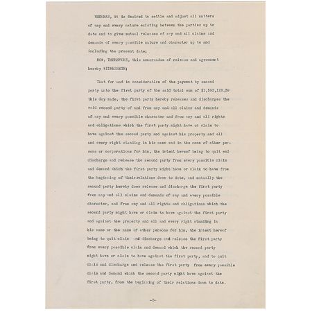 Lot #198 Henry and Edsel Ford: One of the greatest engineers in the auto industry receives a $1.5 million severance from Henry Ford - Image 2