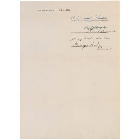 Lot #198 Henry and Edsel Ford: One of the greatest engineers in the auto industry receives a $1.5 million severance from Henry Ford - Image 4