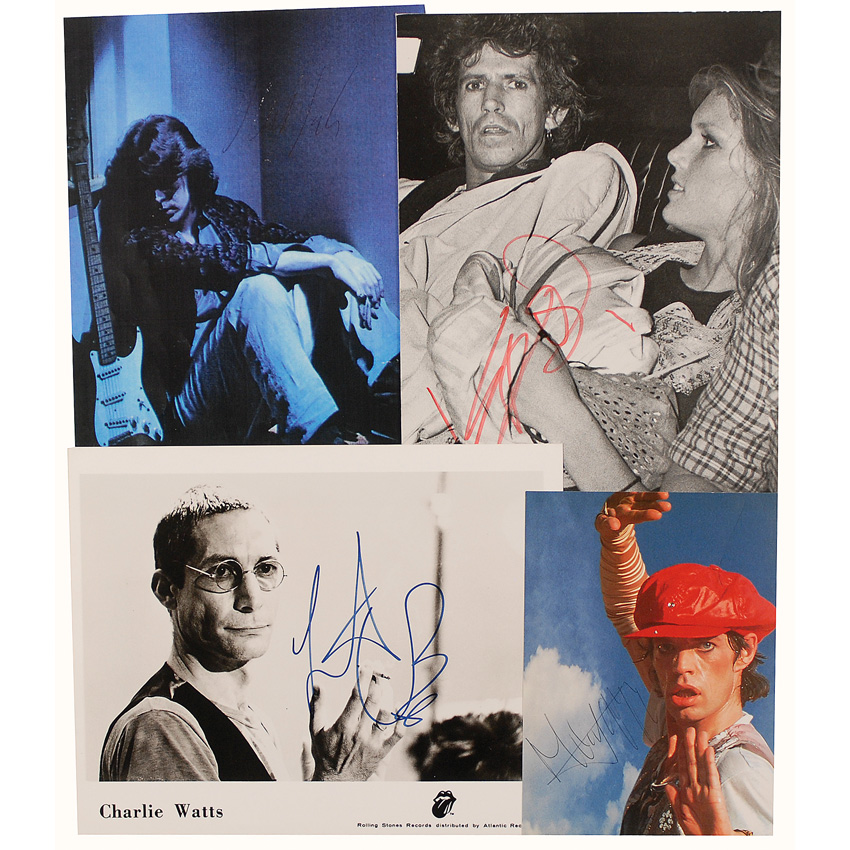 Rolling Stones Signed Photographs | RR Auction