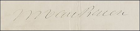 Lot #184 Martin Van Buren: Van Buren grants safe passage to an 1839 whaling vessel that would rescue the first Japanese person to ever visit the United States - Image 2