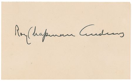 Lot #199 Roy Chapman Andrews Signatures - Image 2
