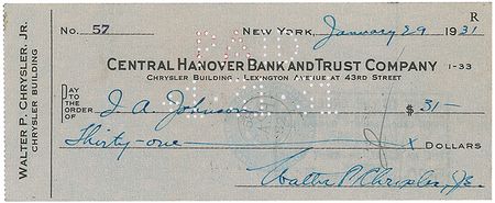 Lot #223 Walter P. Chrysler: The auto magnate makes plans for the sea - Image 1