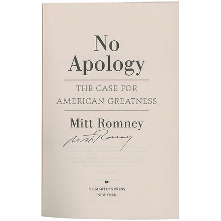 Lot #364 Mitt Romney Book - Image 1