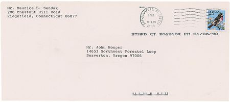 Lot #663 Maurice Sendak: ?Herman Melville and Henry James?have immensely improved my life? - Image 2