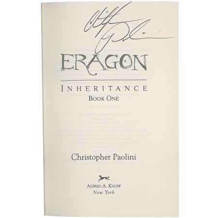 Lot #647 Christopher Paolini Books - Image 1