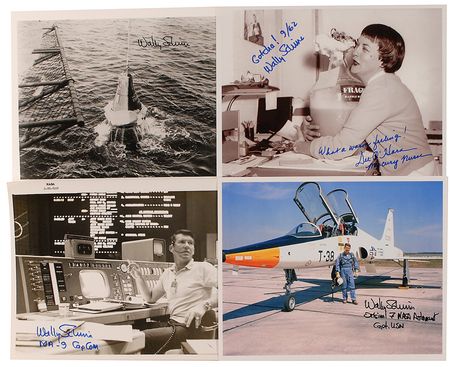 Lot #533 Wally Schirra Signed Photographs - Image 1
