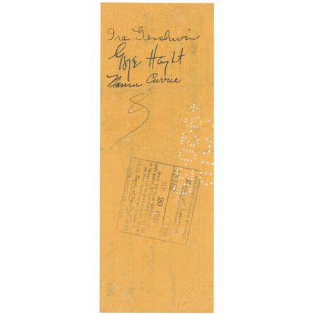 Lot #800 Jerome Kern: Kern pays Gershwin - Image 3