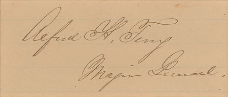 Lot #469 Alfred H. Terry Signature - Image 1