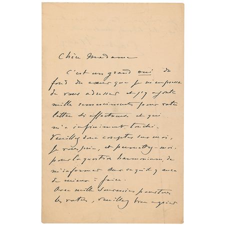 Lot #752 Gabriel Faure Letters - Image 2