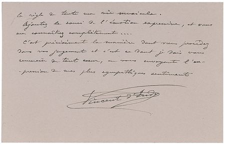 Lot #753 Vincent D’Indy Letters - Image 2