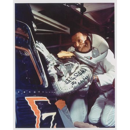 Lot #534 Wally Schirra Signed Photographs - Image 1