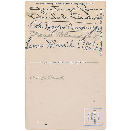Lot #1159 Wizard of Oz: Clara Blandick Postcard - Image 1