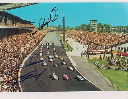 Lot #1550 Indy 500 Signed Photographs - Image 1