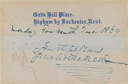 Lot #581 Charles Dickens Signature - Image 2