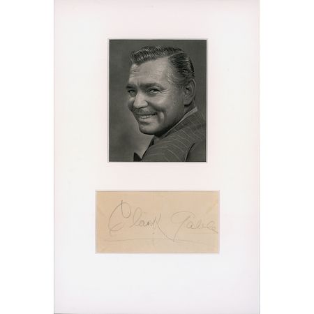 Lot #1371 Clark Gable Signature - Image 1