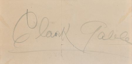 Lot #1371 Clark Gable Signature - Image 2