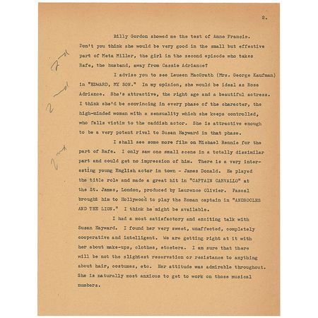 Lot #1053 George Cukor - Image 2