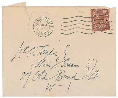 Lot #655 Arthur Rackham Handwritten Letter Signed - Image 2