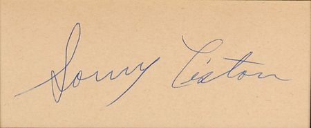 Lot #1442 Sonny Liston Signature - Image 2