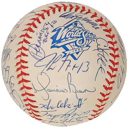 Lot #1574 NY Yankees Baseball - Image 3