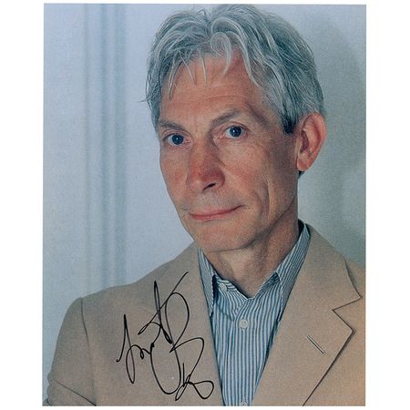 Lot #1015 Rolling Stone: Watts and Wyman Signed Photographs - Image 1