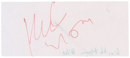 Lot #1034 The Who: Moon and Daltrey Signatures - Image 1