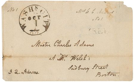 Lot #4 John Quincy Adams Free Frank