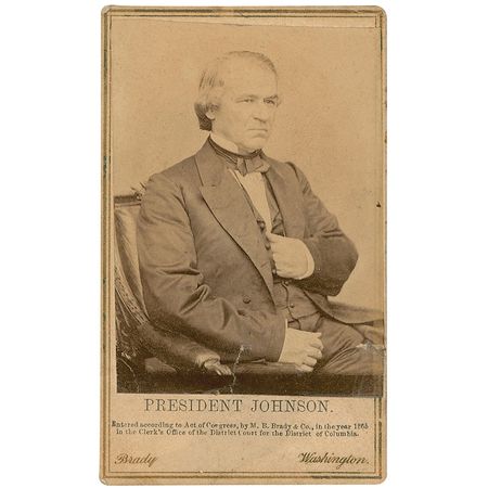 Lot #85 Andrew Johnson Free Frank - Image 2