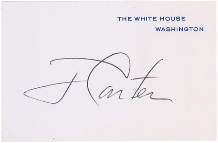 Lot #18 Jimmy Carter: The first Carter White House