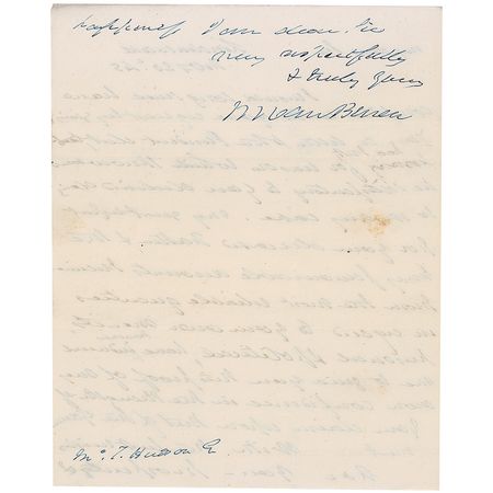 Lot #185 Martin Van Buren Handwritten Letter Signed - Image 2