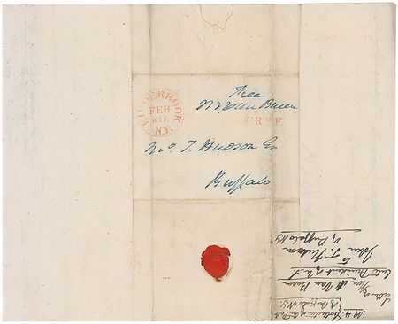 Lot #185 Martin Van Buren Handwritten Letter Signed - Image 3