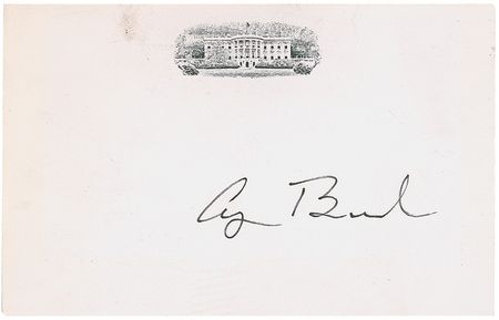 Lot #11 George Bush Signature