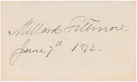 Lot #45 Millard Fillmore Signature - Image 1