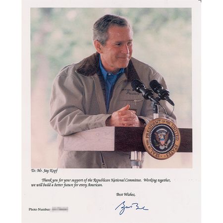 Lot #17 George W. Bush Flag - Image 2