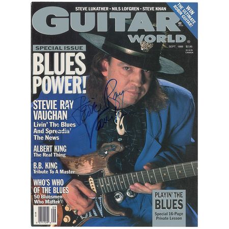 Lot #820 Stevie Ray Vaughan: Obtained at Vaughan’s final 1990 concert in Wisconsin - Image 1