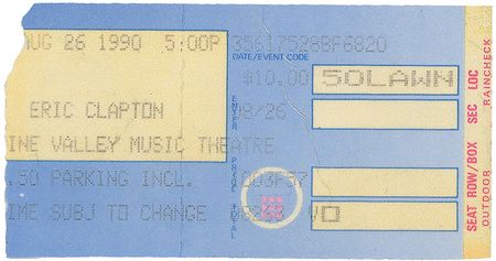 Lot #820 Stevie Ray Vaughan: Obtained at Vaughan’s final 1990 concert in Wisconsin - Image 2