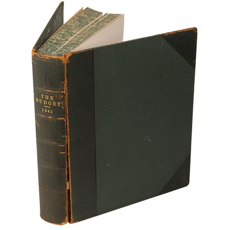 Lot #143 Franklin D. Roosevelt: One of only 25 Deluxe editions of Roosevelt’s 1941 Budget Report: “they want to strengthen our national defense” - Image 2