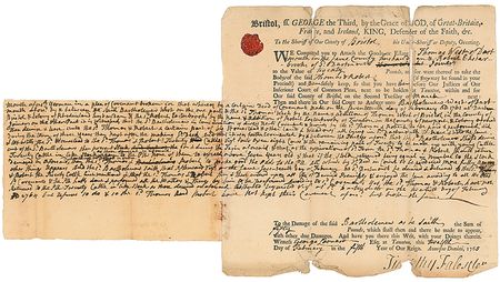 Lot #233 Declaration of Independence: Robert Treat Paine Signed Document - Image 1