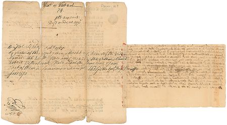 Lot #233 Declaration of Independence: Robert Treat Paine Signed Document - Image 2