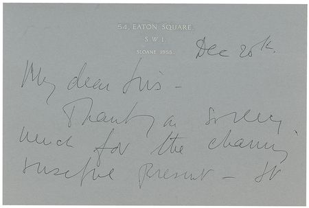 Lot #1108 Vivien Leigh Handwritten Letter Signed - Image 1
