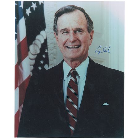 Lot #12 George Bush Signed Photograph