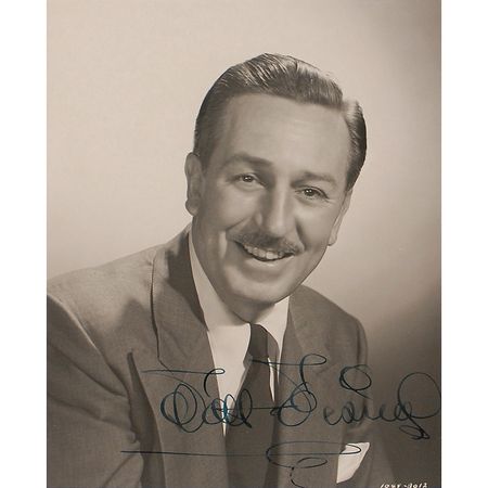 Lot #714 Walt Disney: Spectacular vintage Disney portrait, prominently signed with a flourish - Image 1