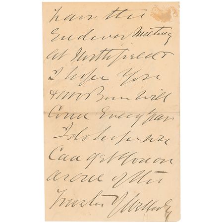 Lot #334 Dwight L. Moody Handwritten Letter Signed - Image 2