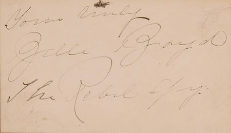 Lot #211 Belle Boyd: Scarce signature of the famed Confederate spy - Image 2