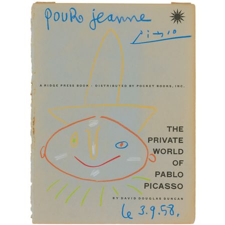 Lot #650 Pablo Picasso: An original clown sketch, infused with liveliness by Picassoâ??s childlike sense of humor - Image 1