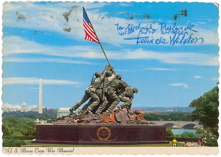 Lot #578 Felix de Weldon Signed Photograph - Image 2